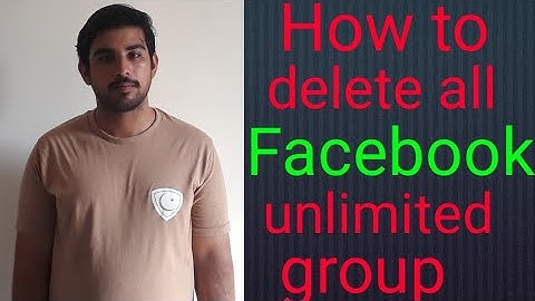 How to delete all facebook groups/ left all th groups in hindi / urdu