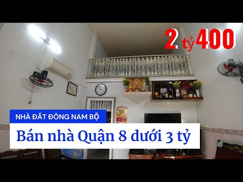 Chính chủ Bán nhà Quận 8 dưới 3 tỷ, hẻm 35 Cao Lỗ phường 4 Quận 8, đối diện Bệnh viện Quận 8