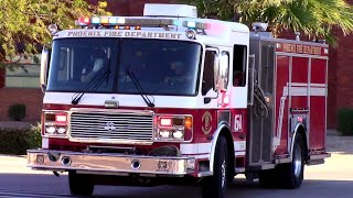 Phoenix Fire Dept. Engine 61 (reserve) & Rescue 17 Responding