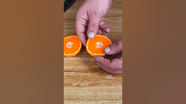 How to peel a tangerine or orange fast with no mess!