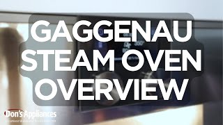 Gaggenau Steam Oven Use & Care