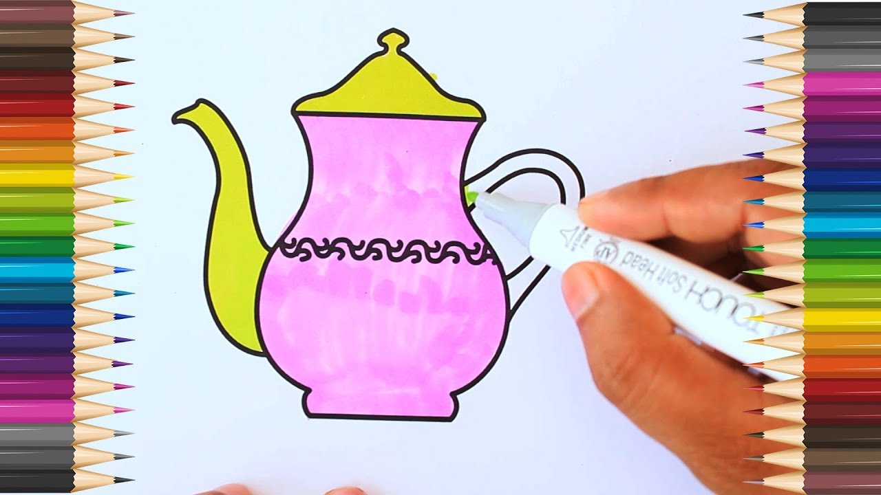 How to Drawing Tea Port (Video Projent 23/365) How to Drawing Tea Port (Video Projent 23/365) #1