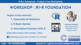 R1-R Foundation: R Basics for Data Analytics
