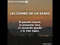 Lecciones de un sabio