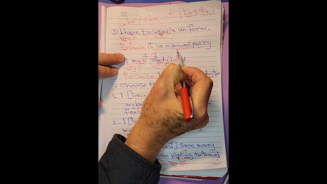 Must vs Have to الفرق الحقيقي مبسط مع امثلة وتدريبات