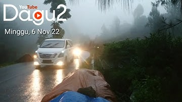 Jalan Tanjakan ini Berkabut dan Hujan - Kondisi Jalan Sekitar Umbul Jumprit Temanggung -