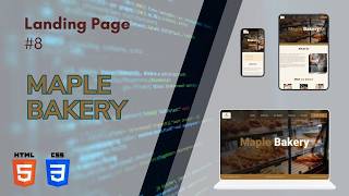 Maple Bakery Landing Page | Meet Our Bakers Section | HTML CSS & Responsive | #8