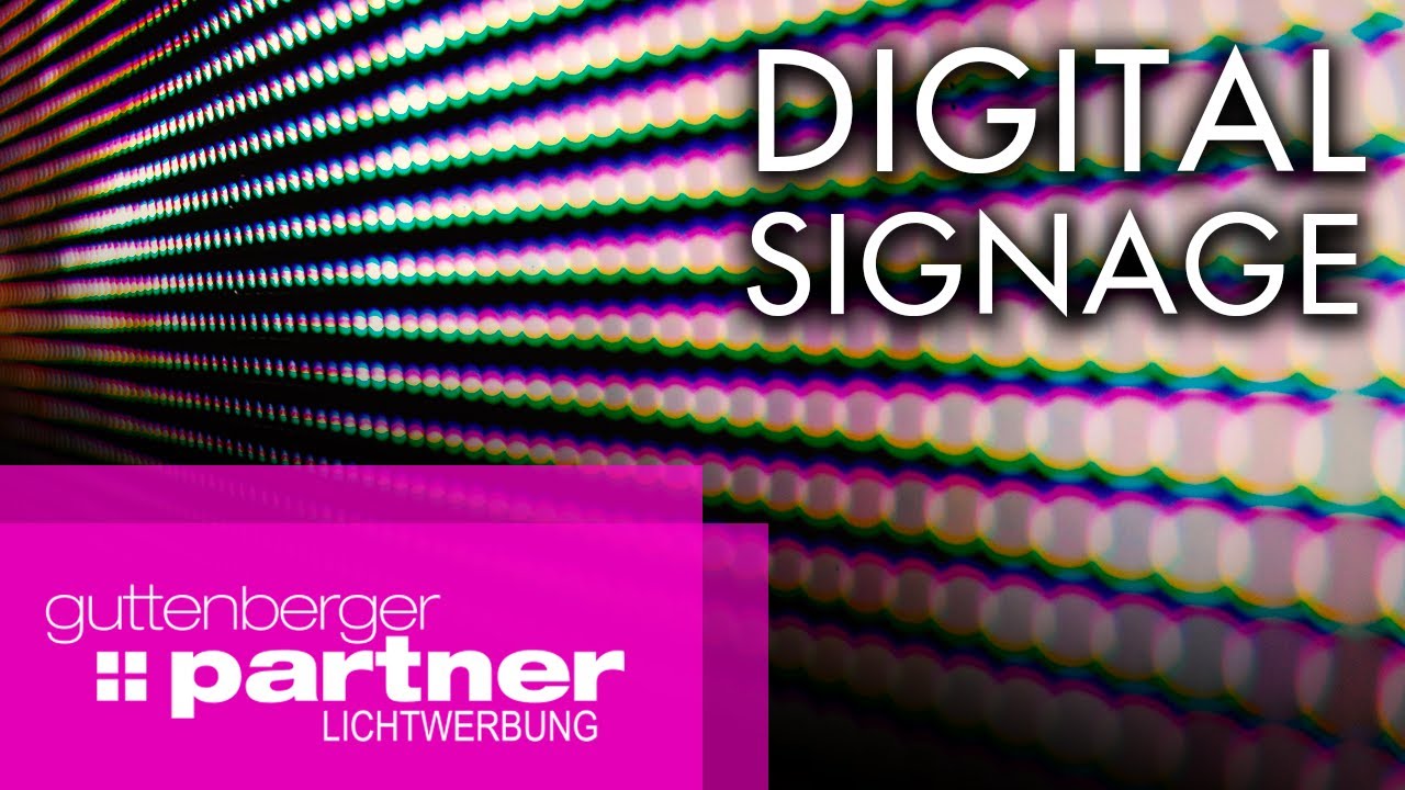 Guttenberger Partner Digital Signage Youtube