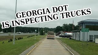 DOT Blitz Day -1 Georgia I-75 Open and Inspecting Trucks