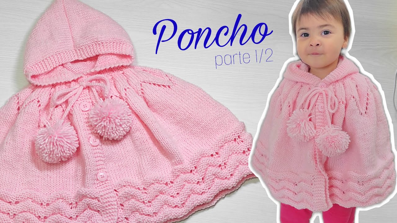Poncho de Tricô Infantil - parte 1/2 | Ana Alves