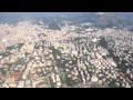 Atterraggio all'aeroporto di Genova con panoramica da Lavagna a Sampierdarena