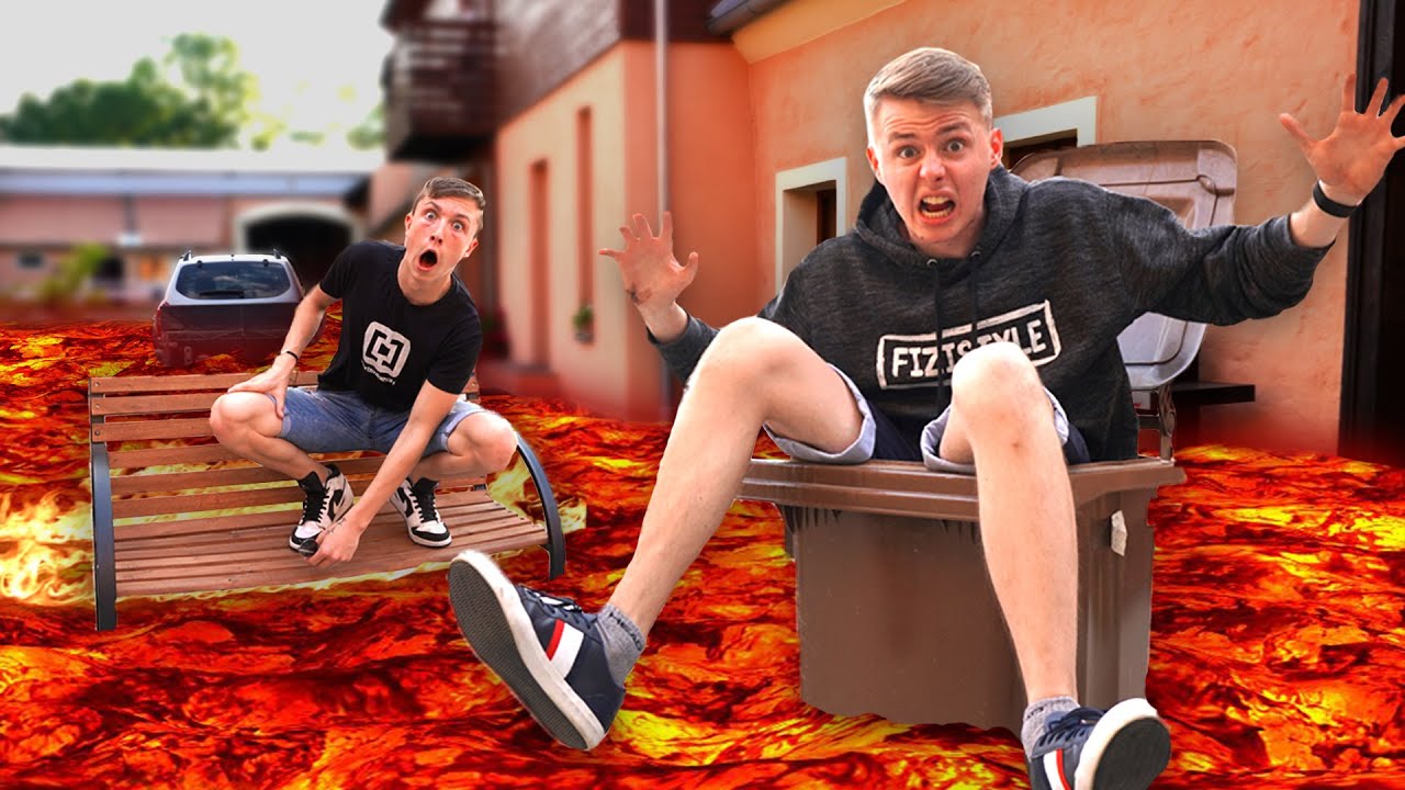 ZEM JE LÁVA CHALLENGE na 24 HODIN! 😨🔥 **špatný nápad**