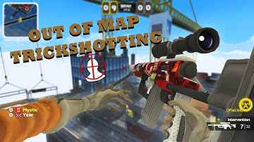 FALSE FRONT OUT OF MAP TRICKSHOTTING! (False Front w/ 12 shots!)