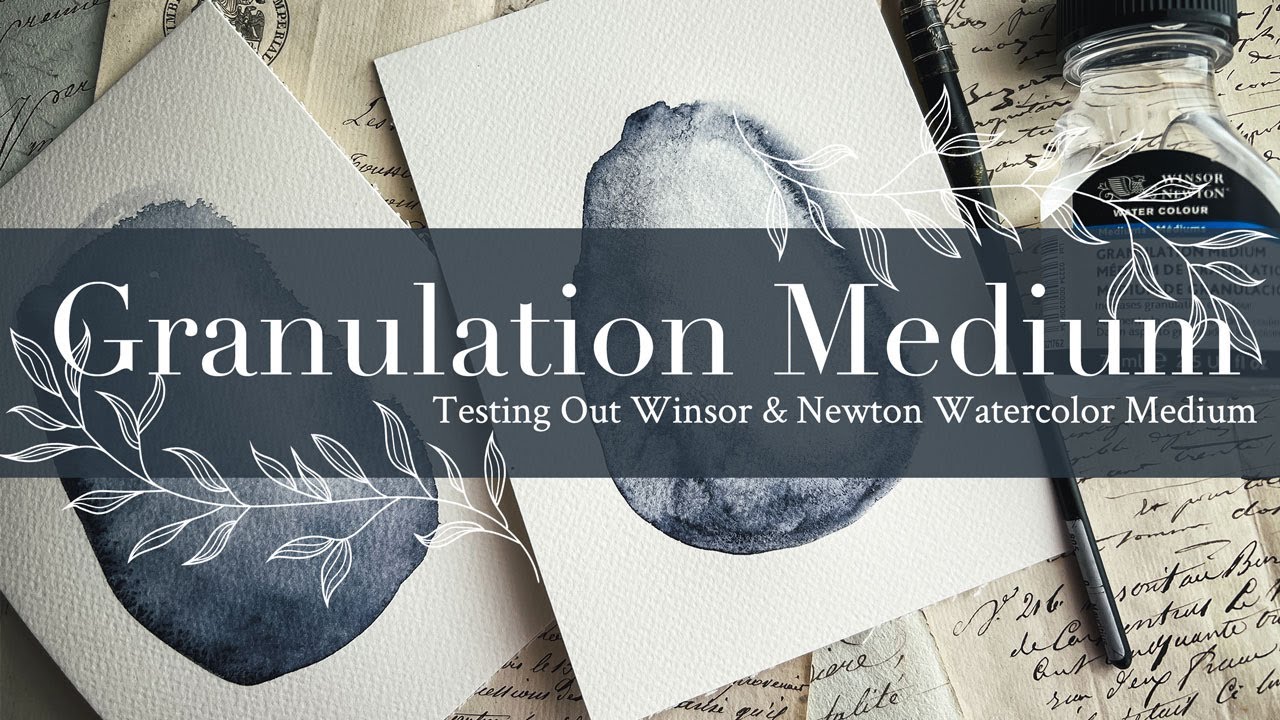 Winsor & Newton Watercolor Granulation Medium Tutorial YouTube