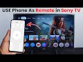 Sony tv remote control in mobile | How to connect sony bravia tv to mobile remote control