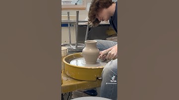 Probably going to add texture to this vase #viral #shorts #ceramics #wheelthrown #wheelthrown