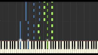 Tom Rosenthal - Lights Are On (Synthesia Tutorial) [Instrumental]