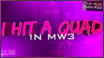 I hit a QUAD on MW3!!