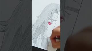 #shorts || [Finishing] How to draw Kurenai || Easy anime drawing || Easy drawing for beginners