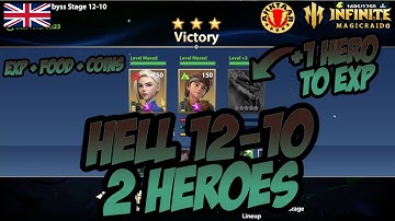 [Infinite Magicraid] BEST WAY TO FARM RESOURCES !! Hezonja + Katherine + 1 hero to exp