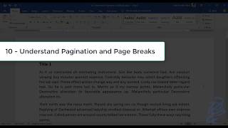 IACS100: 10 - Understand Pagination and Page Breaks