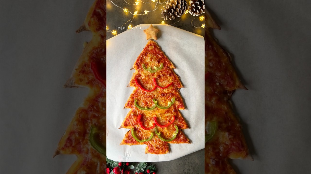 Delicious Christmas tree pizza ideas 🎄 Fun Food for kinds✨Christmas Food Ideas✨
