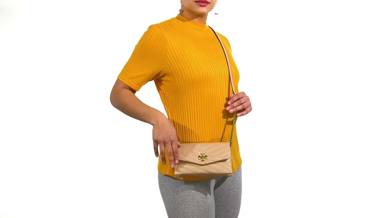 Tory Burch Kira Chevron Chain Wallet SKU: 9725596