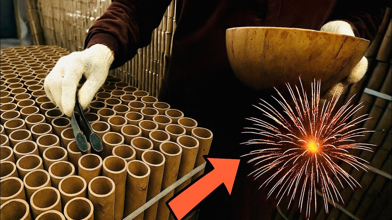 Como os FOGOS de ARTIFÍCIO 🎇 são feitos - Processo Industrial 