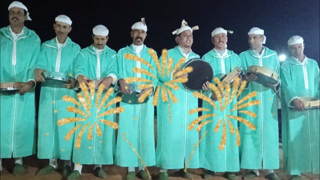 روائع فن #أحيدوس دائما مع فرقة بويوسف عمار أيت حرز الله الحاجب #ahidous