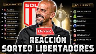 #ESTUDIANTES CONOCE SU RIVAL DE OCTAVOS DE LIBERTADORES / REACCION EN VIVO