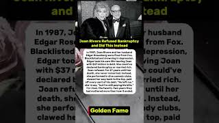 Joan Rivers Refused Bankruptcy and Did This Instead. Edgar Rosenberg. #shorts #celebrity #hollywood