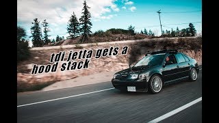 tdi jetta gets a hood stack!!! by Ilikeautosdaily 53,068 views 4 years ago 4 minutes, 11 seconds