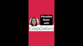 Visualise Math with Geogebra #shorts #MathMonday || Vibha Puri