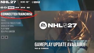 Is NHL 27 FINALLY the year we see Connected Franchise? (SPECULATION)