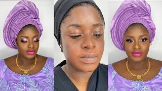 How to apply makeup on hairy skin | how to apply eyeshadow on hooded eyes | skin color correction screenshot 4