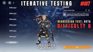 [Aether Gazer] Iterative Testing: Regression Test Beta - Olheim (Difficulty 6) #Week7