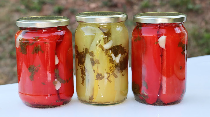 KISELE PAPRIKE ZA ZIMU U TEGLI -  recept bez konzervansa