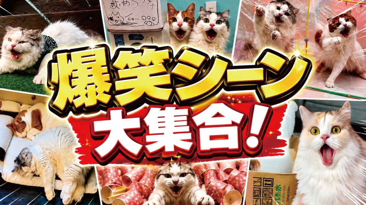 日々の疲れの癒しに猫の面白動画10連発見てみませんか？
