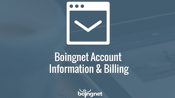 Boingnet Account Information & Billing