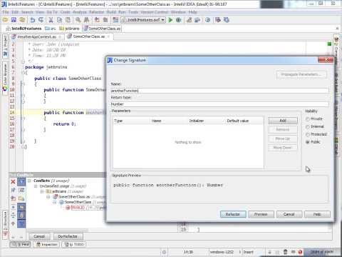 Refactoring - Change Signature (IntelliJ IDEA)