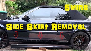 Step-by-Step Guide: Removing Side Skirts on Your E46 BMW