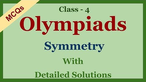 Class 4 Math Olympiad MCQs with detailed Solutions | Symmetry
