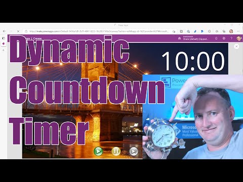 PowerApps Countdown Timer for Digital Signage, Kiosks, or Waiting Screens