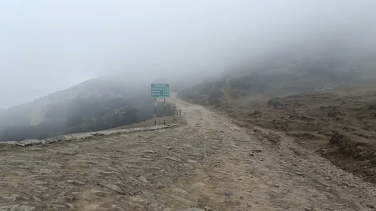 view from phalut trekkers hut.