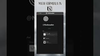 Math formula in Notion!  #notion #digitalplanners #notiontips #notiontemplates