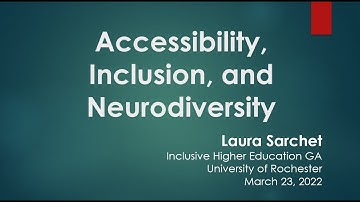 Accessibility 3 23 22 Inclusive Higher Ed Lecture