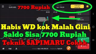 Trading Binomo,Teknik SAPIMARU Bikin Saldo Sisa 7700 Rupiah,Tidak UNTUK KAUM AWAM