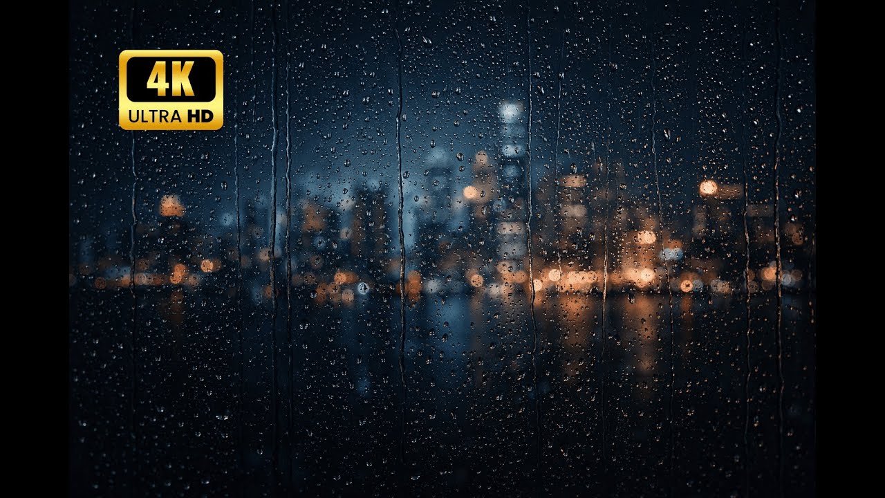 Timeless Frames | Rainy Window at Night | Relaxing Rain Sounds | Cozy Night Ambience | 2 Hours