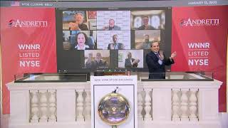 Andretti Acquisition Corp. (NYSE: WNNR) Virtually Rings The Closing Bell®