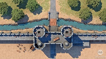 MapGuffin - Maxstoke Gatehouse - Roof - Animated Battlemap
